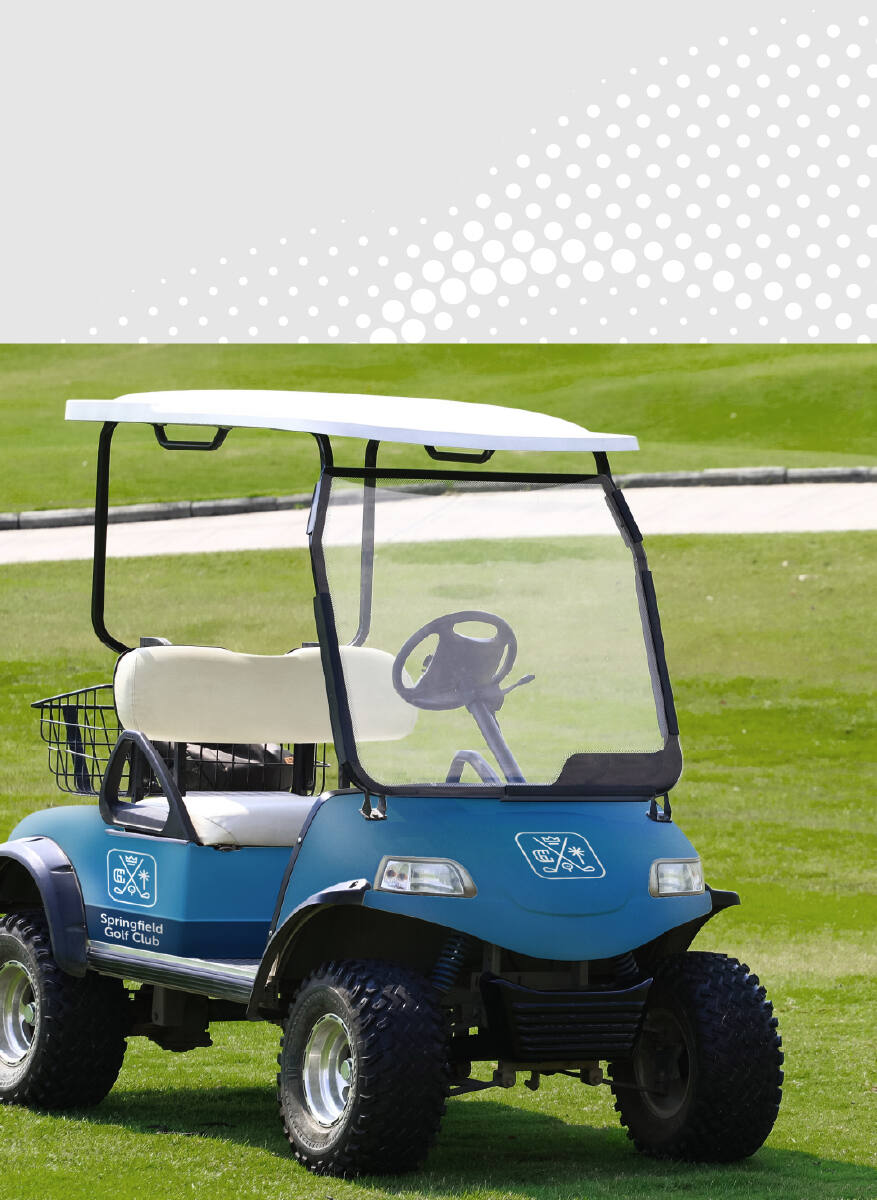 Custom Wrap Golf Cart